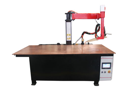 Ręka korbowa 130KVA 0,5Mpa AC Spot Welding Machine z galwanizowanym stołem blachy